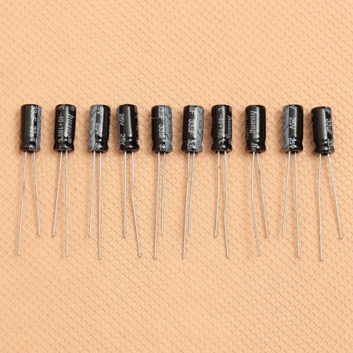 210Pcs 25 Value Electrolytic Capacitors Assortment Kit Set